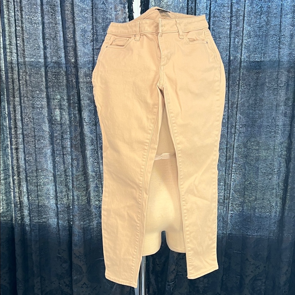 Women's Beige Curvy Ankle length Jeans - Anne Taylor Factory Size 2